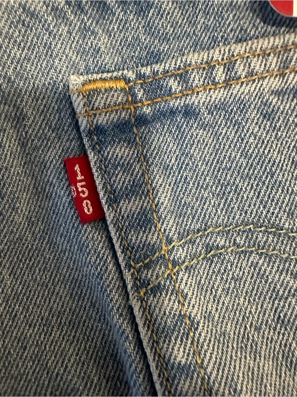 Levi's Light Blue Denim Shorts with Multicolor Flower Patches - Picture 11 of 13
